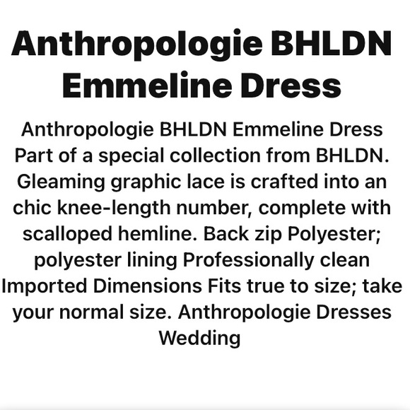 NWT BHLDN Emmeline Dress Grey sz 6 - Picture 3 of 13